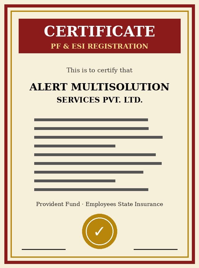 PF & ESI Registered
